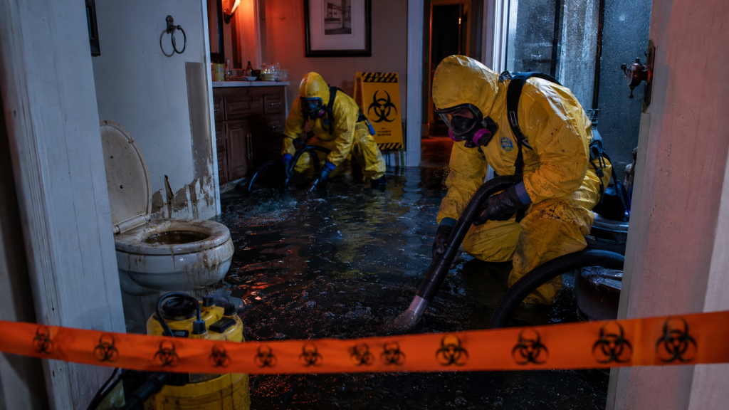 Sewage Backup Cleanup: The Overlap Between Water Damage and Biohazard Remediation