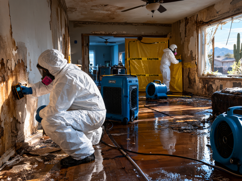 The 5-Step Process Professionals Follow When a Property Needs Both Water Damage Restoration and Hazard Cleanup