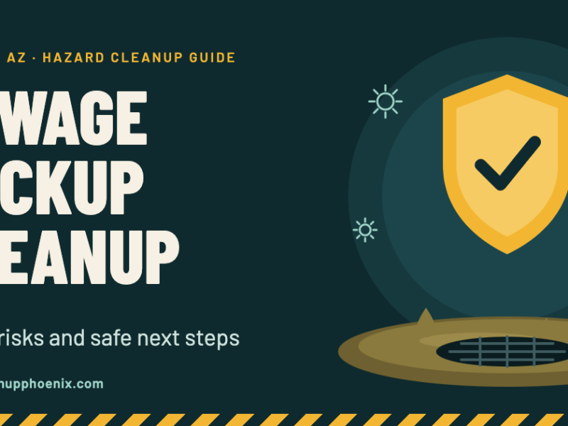Sewage Backup Cleanup: Health Risks and Safe Next Steps